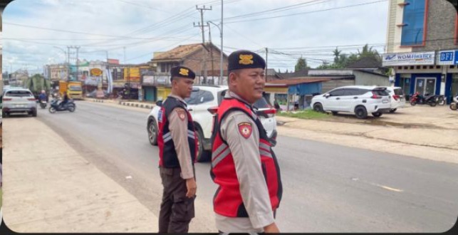 Samapta Polres Banyuasin Patroli Di Area Pangkalan Balai : Cegah Gangguan 3C